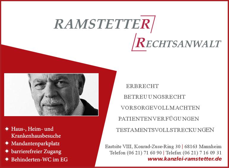 Ramstetter Anzeige